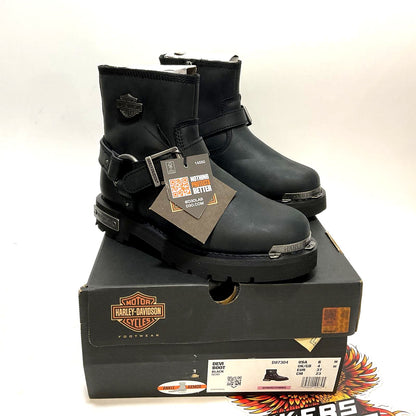 NEW Harley Womens Size 6 Devi 5.5-Inch Black Motorcycle Biker Boots D87304-6