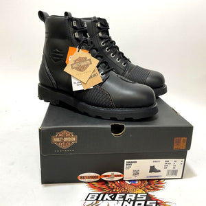 NEW Harley Size10  Mens Shrader 6" Black Waterproof Motorcycle Boots D96311-10