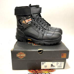 NEW Harley Size 11.5 Mens Maxson 6.25" WP Black Leather Biker Boots D96312-11.5