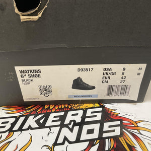 NEW Harley Mens Size 9 Watkins 4.25-Inch Black Leather Motorcycle Boots D93517-9