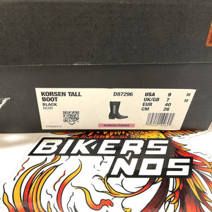 NEW Harley Womens Size 9 Korsen Black 10" Waterproof Harness Boots D87296-9