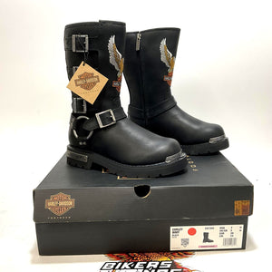 NEW Harley Womens Size 7 Corley 10-Inch Motorcycle Biker Boots Black D87305-7