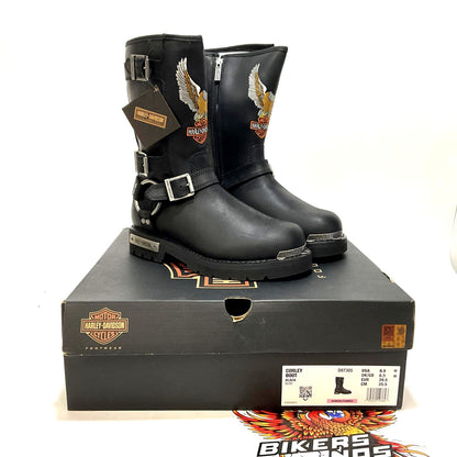 NEW Harley Womens Size 8.5 Corley 10-Inch Motorcycle Boots Black D87305-8.5