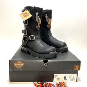 NEW Harley Womens Size 9 Corley 10-Inch Motorcycle Boots Black D87305-9