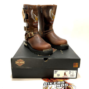 NEW Harley Womens size 8 Corley 10-Inch Motorcycle Biker Boots Brown D87306-8