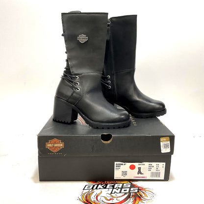 NEW Harley Womens Size 5.5 Aldona Black 9.75-In Fashion Boots D87268-5.5