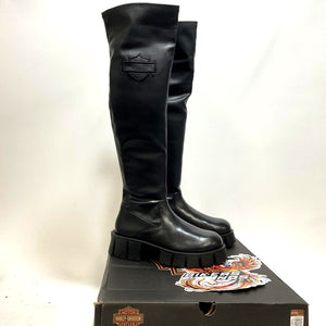 NEW Harley SZ 7.5 Womens Uplift Knee High 20-Inch Black Fashion Boots D84806-7.5