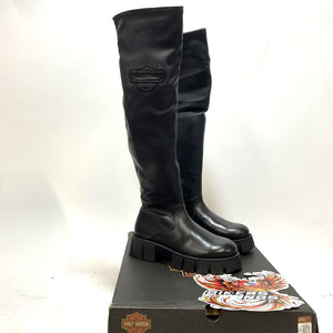 NEW Harley SZ 6.5 Womens Uplift Knee High 20-Inch Black Fashion Boots D84806-6.5