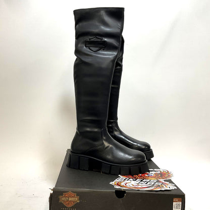 NEW Harley Size 8.5 Womens Uplift Knee High 20" Black Fashion Boots D84806-8.5