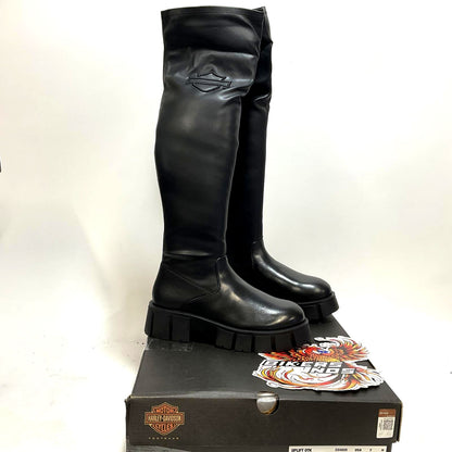 NEW Harley Size 7 Womens Uplift Knee High 20-Inch Black Fashion Boots D84806-7