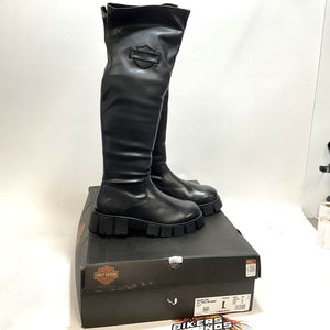NEW Harley Size 10 Womens Uplift Knee High 20-Inch Black Fashion Boots D84806-10