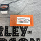 NEW Women 2X Gray Studded Crew Neck Harley-Davidson Shirt HT4848HGY-2X
