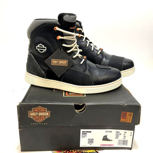 NEW Harley Womens SZ 10 Holtman 5.5" Black Waterproof Motorcycle Boots D87298-10