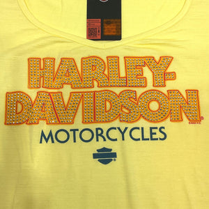 NEW Women 2X Yellow Hot Iron Harley-Davidson Shirt HT4866GRD-2X
