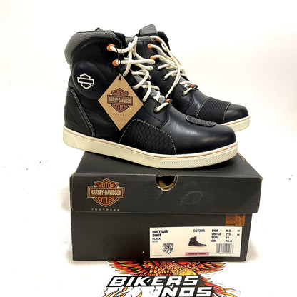 NEW Harley Womens Size 9.5 Holtman 5.5" Black Waterproof Biker Boots D87298-9.5