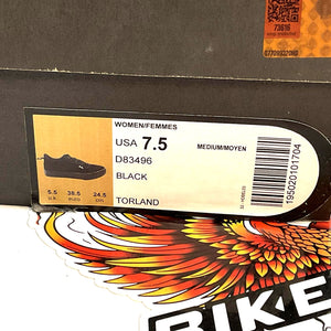 NEW Harley Womens Size 7.5 Torland Black Vulcanized Canvas Sneakers D83496-7.5