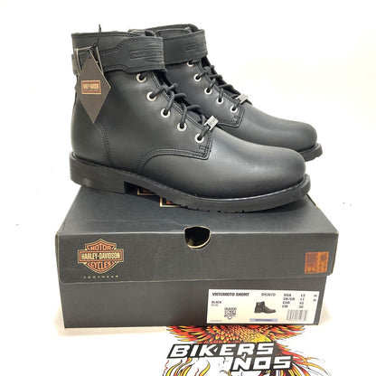 NEW Harley Mens Size12 Vntgmoto 5.75" Black Biker Motorcycle Boots D93870-12