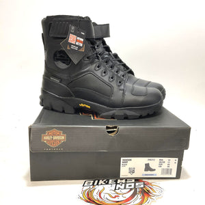 NEW Harley Size 12 Mens Maxson 6.25" WP Black Leather Biker Boots D96312-12