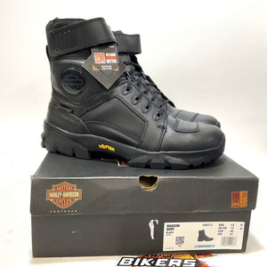 NEW Harley Size 13 Mens Maxson 6.25" WP Black Leather Motorcycle Boots D96312-13