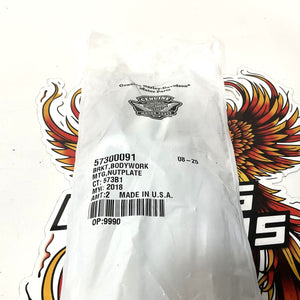 New Genuine Harley-Davidson 2018 Up Softail Rear Fender Nut Plates 57300091