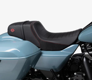 NEW Genuine Harley 23.5up Touring Switchback Seat Red Stitch 52000756