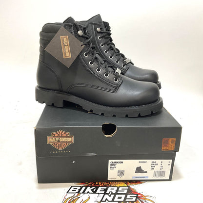 NEW Harley Mens Size 9 Clarkson 5" Black Motorcycle Biker Boots D93862-9