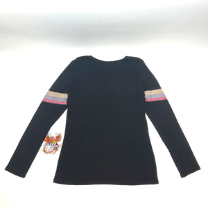 NEW Harley Groovy Ride Women's XL Long Sleeve Crew Neck Shirt Black HT4950BLK-XL