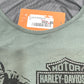 Harley Womens 2X Break Out Scoop Neck 3/4 Sleeve Shirt Olive Green HT4783OLG-2X