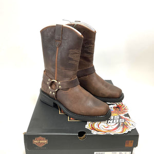 NEW Harley Mens Size 11 Hustin West 11-Inch Brown Motorcycle Boots D93866-11