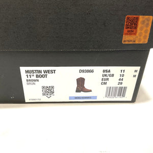 NEW Harley Mens Size 11 Hustin West 11-Inch Brown Motorcycle Boots D93866-11