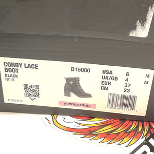 NEW Harley Womens Size 6 Corby Black 4.5-Inch Fashion Biker Boots D15000-6