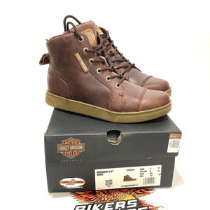 NEW Harley Mens Size 7 Breman Brown Motorcycle Biker Sneaker Boots D96261-7