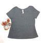 NEW Harley Womens Size XL Stone Roses Short Sleeve Shirt Gray HT4917CGY-XL