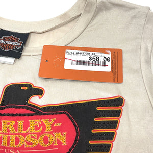 NEW Harley Women's Size 1X Spirit Eagle Crew Neck Tank Top Tan HT4877OAT-1X