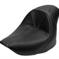 Saddlemen Dominator 2006-2017 Softail Solo Seat  Black w/Gray Stitch 806-12-0042