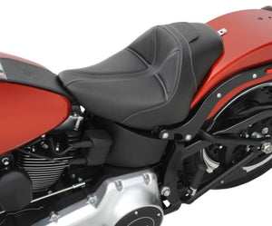 Saddlemen Dominator 2006-2017 Softail Solo Seat  Black w/Gray Stitch 806-12-0042