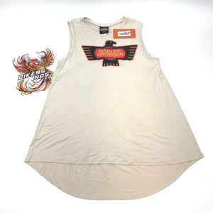 NEW Harley Size L Womens Spirit Eagle Crew Neck Tank Top Tan HT4877OAT-LG
