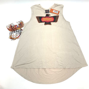 NEW Harley Womens Size XL Spirit Eagle Crew Neck Tank Top Tan HT4877OAT-XL