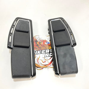 NEW Genuine Harley 1986up Touring Adversary Black Silver Footboards 50502251