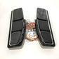 NEW Genuine Harley 1986up Touring Adversary Black Silver Footboards 50502251