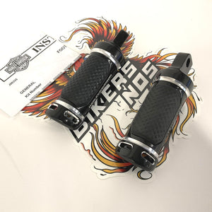 NEW Genuine Harley Silver And Black Adversary Highway Pegs 50502249