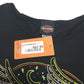 NEW Womens Harley SZ LG Flying High Long Sleeve Crew Neck Black HT4840BLK-LG