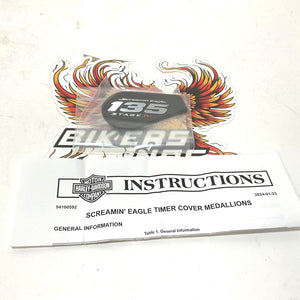 NEW Genuine Harley 135 Stage IV Timing Cover Medallion Insert 14102009