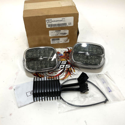 Genuine Harley 2009 Up Trike LED Tail Lamps Smoked Chrome 67800134