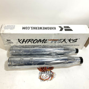 Khrome Werks 2017up M8 Harley Touring 4.5" HP-Plus Mufflers Chrome Tip  202925