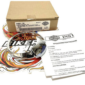 NOS Genuine Harley 1999 Up Dyna Sportster XL 3.75" Gauge Visor Ring 74662-04