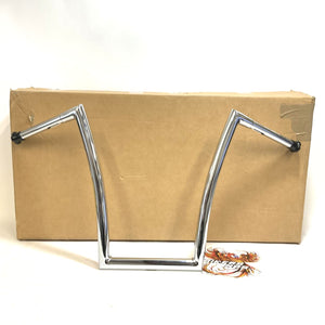 Todds Cycle 1.25" Strip Handlebar Fat Bobber 17" Rise Chrome Harley 0601-2722