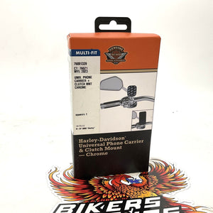 NOS Genuine Harley Universal Phone Carrier and Clutch Mount 76001339