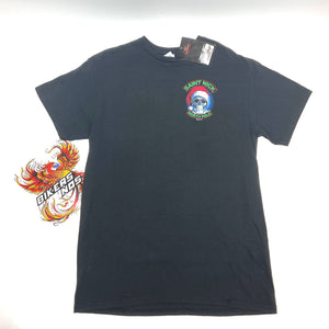 NEW Harley Mens Size Medium Saint Nick Short Sleeve Shirt Black GMD1329-MD