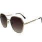 NOS Genuine Harley Womens Fashion Sunglasses Gold Frame Brown Lenses HD5057S-32F